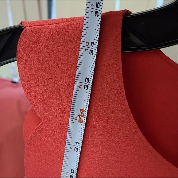 J. Crew Coral Scalloped Dress size 10 - Picture 11 of 11